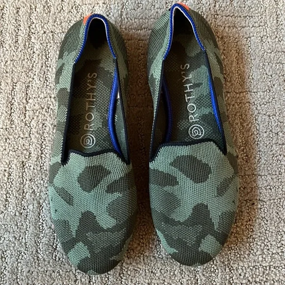 Rothy's Green Camouflage Flats - Picture 4 of 7